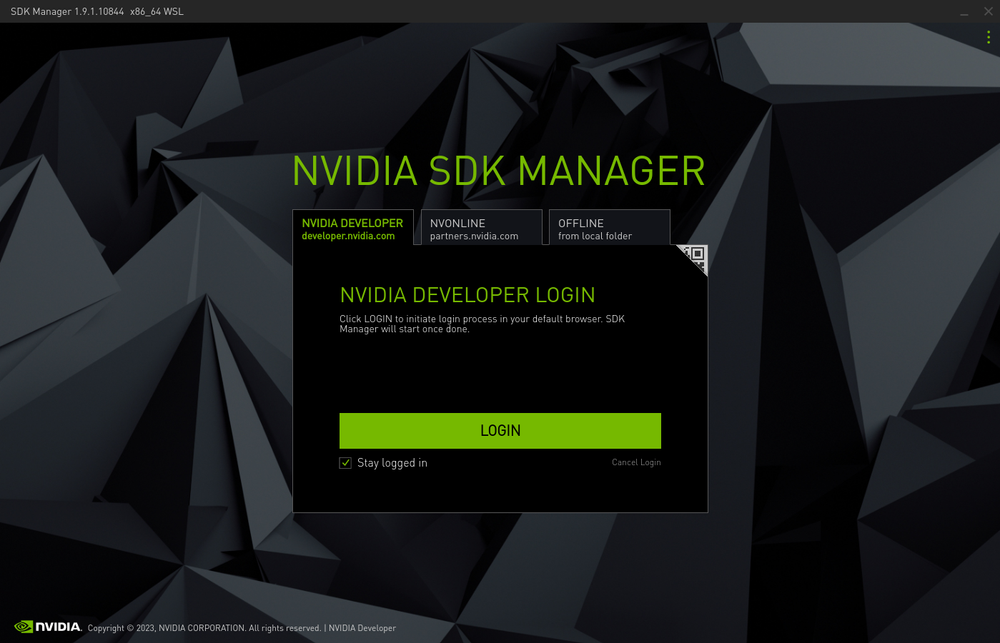 Getting Nvidia SDK Manager to work with WSL